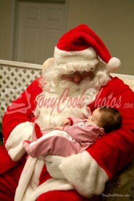 Santa & Baby (Color Photo)