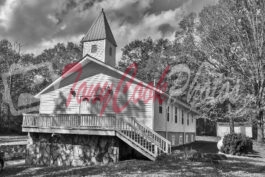 Church Brevard, North Carolina  (Black & White Photo)