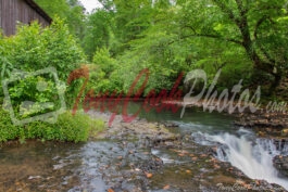 Coheelee Creek Covered Bridge Waterfall