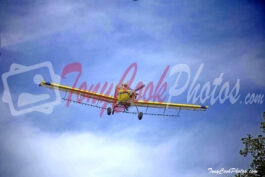 Yellow Crop Duster Photo# 5887a Edit 1920 Tcp Sky