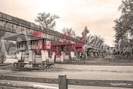 B’bridge Trestle Photo# 9942E B&W Sepia 720 Tcp